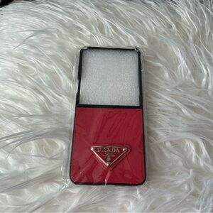 Samsung galaxy 7 flip Prada Scarlet Red Phone Cover .
